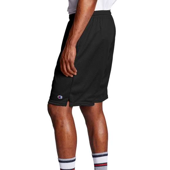 Champion Mens Mesh Shorts in Black - Picture 2 of 11